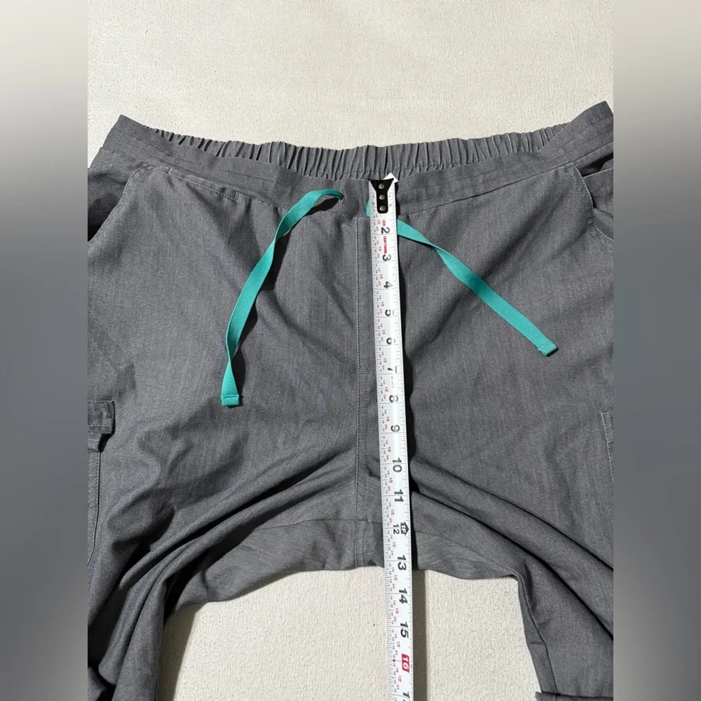 FIGS High Rise Yola Skinny Women's‎ XL Pants Cargo Scrubs Gray TW2000 *FLAW